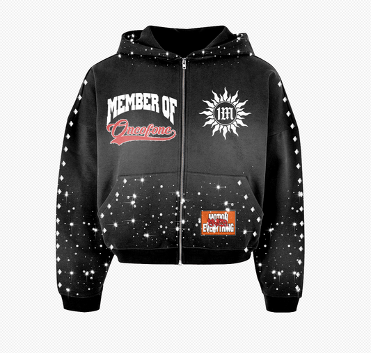 MEMBER OF ONE OF ONE CROPPED ZIP UP
