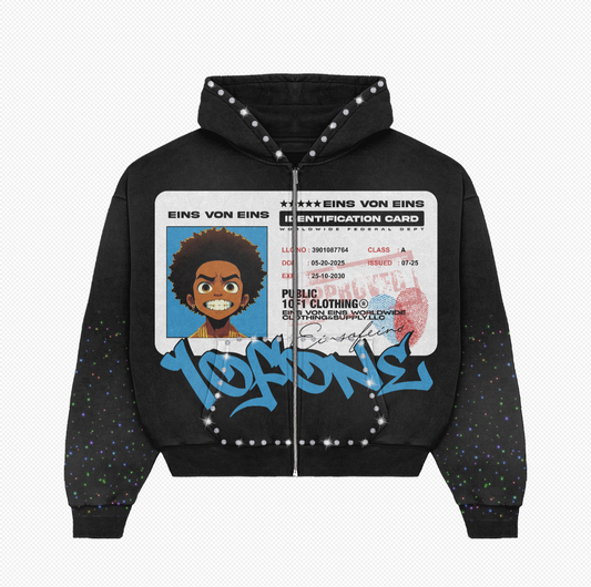 EINS VON IDENTIFICATION CARD (CROPPED ZIP UP)
